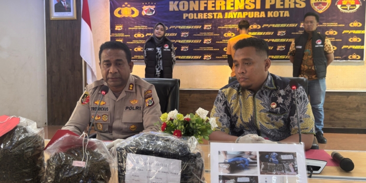 Polresta Berhasil Ungkap Modus Baru Peredaran Ganja di Kota Jayapura, Ini Kata Kapolres