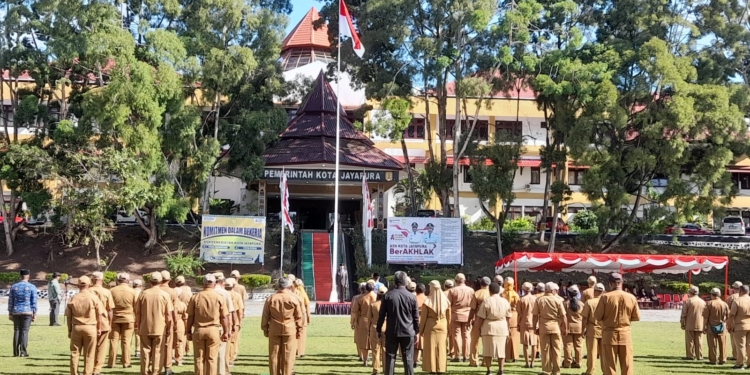 Peringatan HARKITNAS Tahun 2025 Tingkat Kota Jayapura Berjalan Sederhana Dan Penuh Hikmah