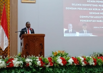 Bupati Yampit Nawipa Buka Acara Seleksi Pemerintahan PPPK, 650 Peserta Siap Ikut Seleksi PPPK TA 2024