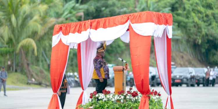Pemprov Papua Tengah Gelar Upacara Hari Lahir Pancasila, Gubernur : “Ini Momen Perkuat Komitmen Nilai Luhur bangsa”