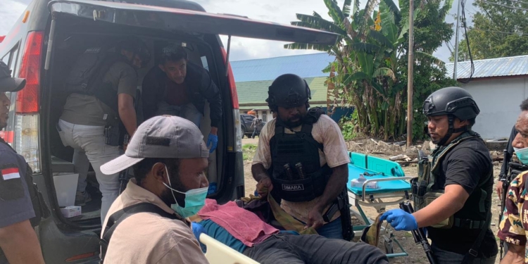 Respon Kejadian 2 Pekerja Bangunan, Ditembak Oleh KKB Satgas Ops Damai Cartenz Lakukan Pengejaran Pelaku