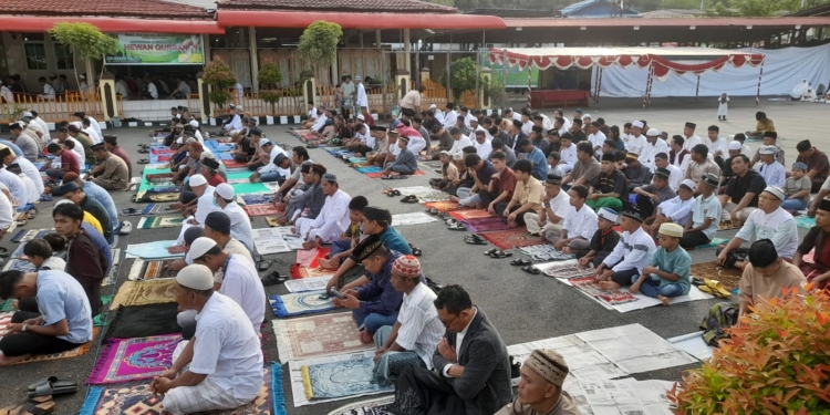 Pelaksanaan Sholat Idul Adha 1446H/2025 di Mapolda Papua, Berjalan Tertib Dan Lancar