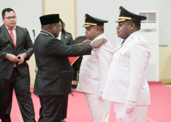 Sah, Resmi Dilantik Gubernur Papua Tengah, Yuni Wonda Dan Mus Kogoya Jabat Bupati/Wakil Bupati Puncak Jaya