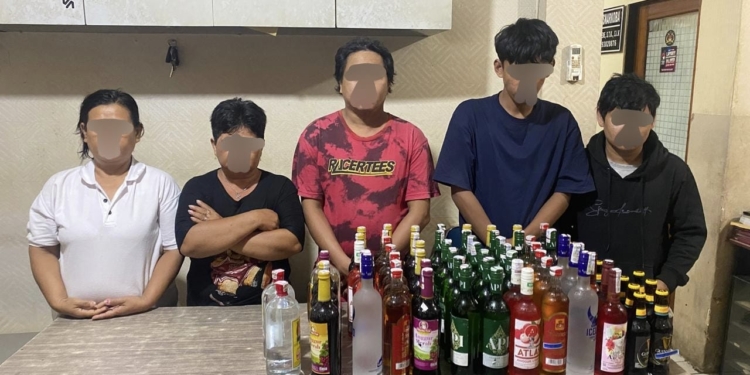 Di Entrop Japsel, Satuan Narkoba Polresta Jayapura Amankan 4 Penjual Miras Ilegal
