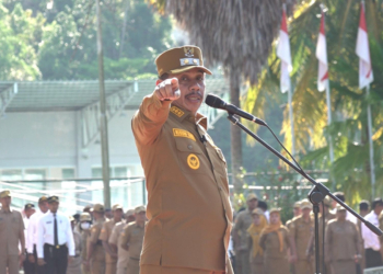 Pimpin Apel Gabungan, Wakil Wali Kota Jayapura Soroti Kehadiran ASN Makin Menurun