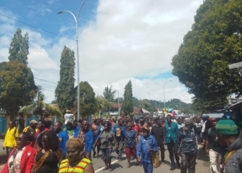 Solidaritas Mahasiswa dan Rakyat Papua Gelar Aksi Demo Tolak investasi eksplorasi Blok Wabu Intan Jaya Papua Tengah