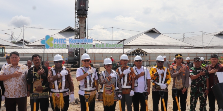 Letakan Batu Pertama Pembangunan RSUD Kwaingga Keerom, Menkes: Desember 2025 RSUD Sudah Beroperasi