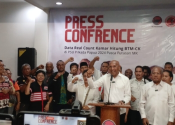 Raih 50,72 Persen, BTM Sebut Ini Bukti Suara Rakyat Papua Tidak Mudah Di Tundukan