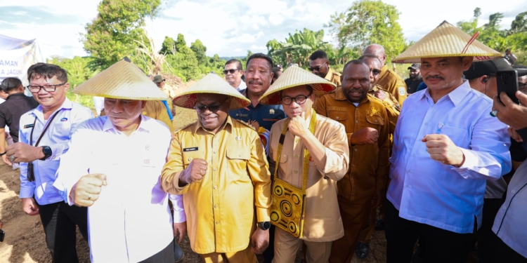 Dorong Pangan Lokal MBG Di Papua Tengah, Kunker Perdana Menteri Desa RI Lakukan Penanaman Jagung di Bumi Raya Nabire