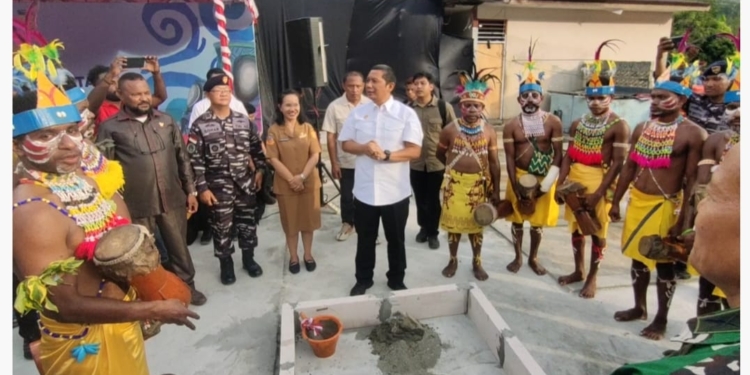 Peletakan Batu Pertama Pembangunan Dapur Sehat di Jayapura: Program MBG Targetkan 3.000 Penerima Manfaat