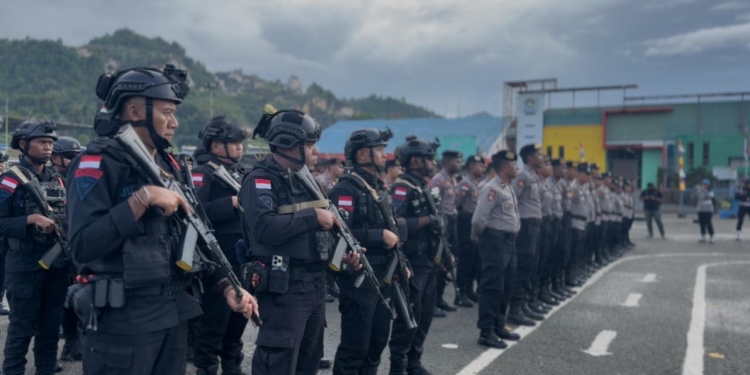 Polresta Terjunkan 170 Personel Amankan PSU di 3 TPS di Kota Jayapura