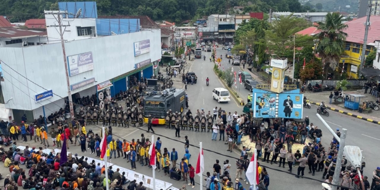 Polda Papua: Demo di Jayapura Berjalan Aman dan Kondusif