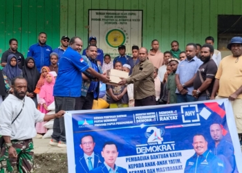 Di HUT ke 24 Demokrat Berbagi Kasih dengan Rakyat Kecil, Ones Pahabol Tunjukan Politik yang menyentuh Hati