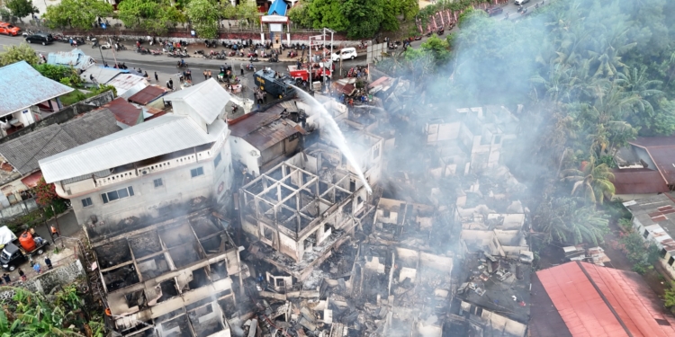 Di Dok V Bawah Puluhan Rumah Ludes Terbakar Diduga Karna Arus Pendek Listrik, Kata Kapolsek Japut