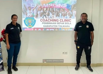 Meningkatkan Kapasitas Pelatih Lokal, Dispora Tolikara Datangkan Dua Coach Educator