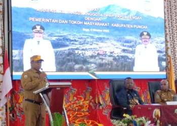 Pj Sekda Nenu Tabuni Paparkan Kondisi Kemanusiaan dan Tantangan Pelayanan Publik di Kabupaten Puncak