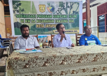 DLHK Kota Jayapura Lakukan Sosialisasi Proklim Bagi Warga RW IV Kelurahan Tanjungria