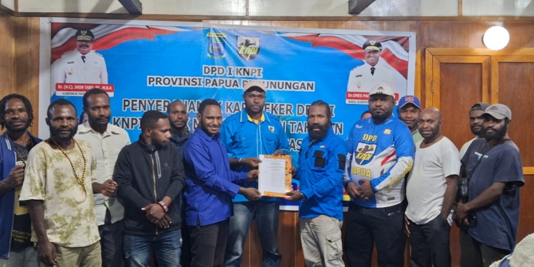 Lepania Dronggi Resmi Pimpin Karteker KNPI Nduga