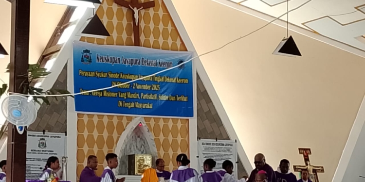 Uskup Jayapura Ajak Umat Katolik di Papua untuk Bermisioner dan Partisipatif Bagi Sesama Masyarakat
