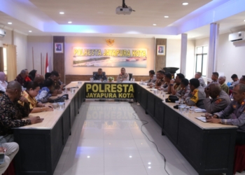 Bahas Kamtibmas Jelang Natal 2025, DPR Kota Jayapura Sambangi Polresta Jayapura