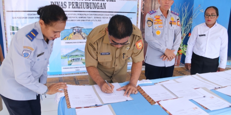 Plt Sekda Kota Jayapura Resmikan 5 Dermaga dan Terminal Mesran di Tahun 2025