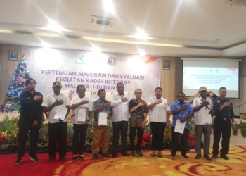 Plt Sekda Kabupaten Jayapura Buka Kegiatan Pertemuan Advokasi dan Evaluasi Kegiatan Kader Integrasi Malaria, HIV dan TB