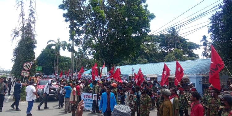 Memperingati Hari HAM Sedunia, KNPB Wilayah Sentani Gelar Aksi Damai