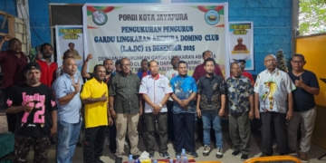 ‎Christian Viktor Burdam Resmi Pimpin Gardu Lingkaran Abepura Domino’s Club 