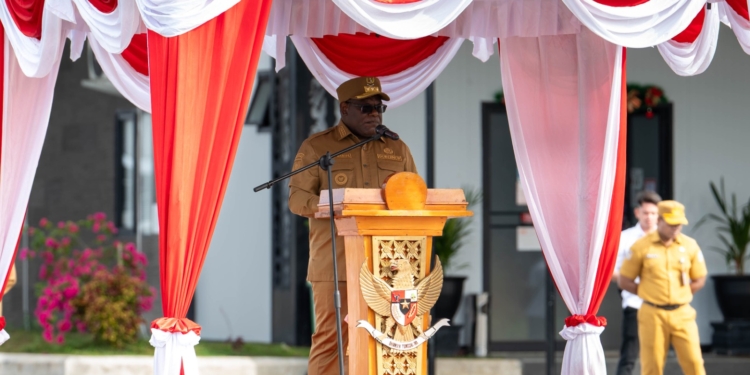 Apel Perdana 2026, Gubernur Nawipa Tegaskan 5 Fokus Utama Peningkatan Kinerja ASN dan Program Harus Berdampak Nyata