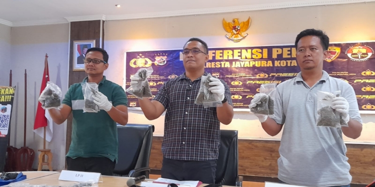 Semalam, Satnarkoba Polresta Jayapura Kota Ungkap 3 Kasus Narkotika dan Sita 600 Gram Ganja Siap Edar