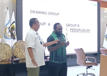 Jelang Liga 4 Piala Gubernur Papua Tengah, Panpel Gelar Workshop dan Drawing Grup di Timika