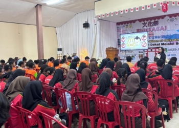 Ratusan Pelajar Jayapura Antusias Tonton Film Jepang “Bento Harassment” di Festival Bunkasai MGMP Papua