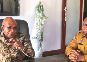 Bupati Elvis Tabuni Tinjau Pembangunan Guest House di Puncak, Ditargetkan Segera Diresmikan