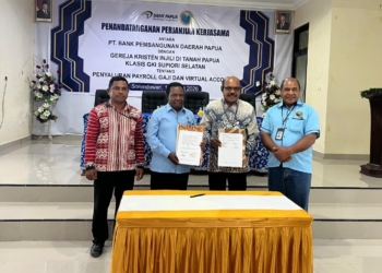 Bank Papua–GKI Supiori Selatan Teken Kerja Sama Payroll Pendeta dan Virtual Account