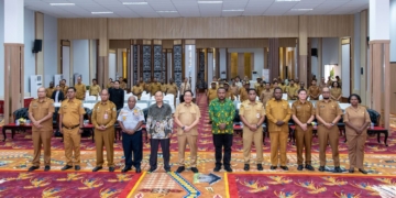 Sekda Papua Tengah Buka Lokakarya Penyusunan Roadmap PAD Berbasis Potensi Daerah