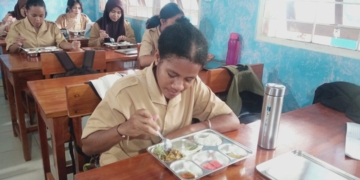 1.193 Siswa SMAN 4 Jayapura Nikmati Program MBG