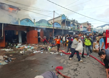 Belasan Ruko di Wamena Ludes Terbakar, Kerugian Capai Rp7 Miliar, Polisi Lakukan Penyelidikan