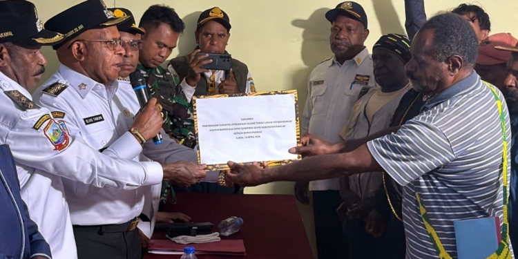 Terima Pelepasan Hak Ulayat, Pemkab Puncak Segera Bangun Pusat Pemerintahan Baru di Gome