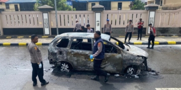 Polisi Selidiki Mobil Avanza yang Terbakar di Depan Polda Papua, Diduga Muat BBM