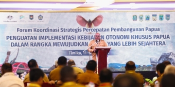 Satu Dalam Enam, Enam Dalam Satu”, Gubernur Papua Tengah Serukan Persatuan Bangun Tanah Papua
