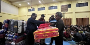 Pemprov Papua Pegunungan Salurkan Bantuan Kemanusian Untuk Pengungsi Konflik Wouma