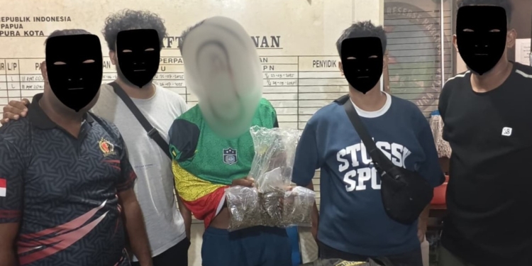 Pria di Abe Pantai Ditangkap, Diduga Jadikan Ganja Sebagai Mata Pencaharian