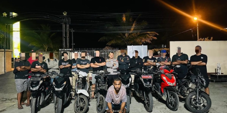 Resmob Numbay Ciduk Pelaku Curanmor, 8 Motor Berhasil Disita