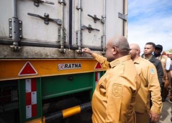 Gubernur MEPA Lepas Ekspor Perdana 42 Ton Ikan dari Pomako, Papua Tengah Bidik Pasar Dunia