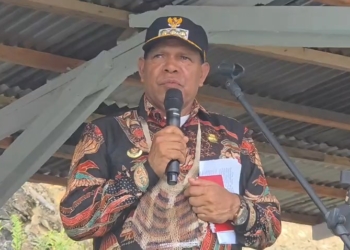 Foto : Istimewa. Keterangan Foto : Bupati Yalimo Nahor Nekwek Saat Hadiri Peresmian Gedung Gereja di Yakikwa Kabupaten Yalimo, Papua Pegunungan.
