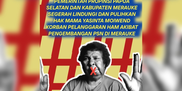 Koalisi Penegak Hukum dan HAM Papua desak Pemprov Papua Selatan lindungi hak Mama Yasinta