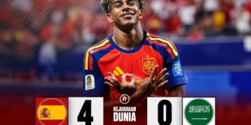 Spanyol Bantai Arab Saudi 4-0, La Roja Naik ke Papan Atas Grup H