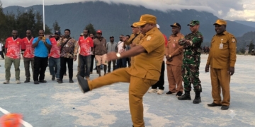 Jelang HUT RI ke-81, Pemkab Puncak Resmi Buka Turnamen Futsal dan Voli