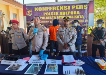 Polisi Ungkap Kepemilikan Puluhan Amunisi Ilegal di Kota Jayapura