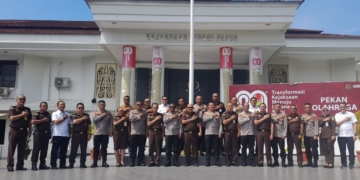 Perkuat Sinergitas antar Penegak Hukum Kajati Terima Kunjungan Kapolda Papua sekaligus Bahas KUHP Baru dengan KPK RI